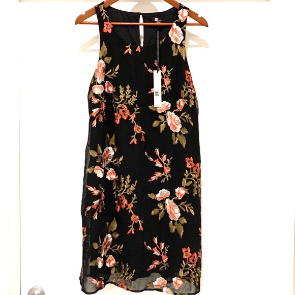 Kut From the Kloth Floral Stitch Dress NWT-10 - Picture 1 of 7